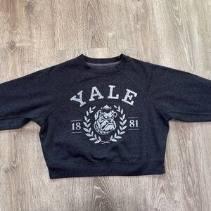 YALE university cropped hoodie sweatshirt. NEVER WORN.